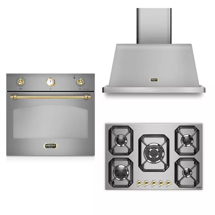 ZESTAW Built-in LOFRA | DOLCEVITA 75/60 | ACCIAIO SATINATO | HRS7AG0 | FRS69EE | HOOD 600