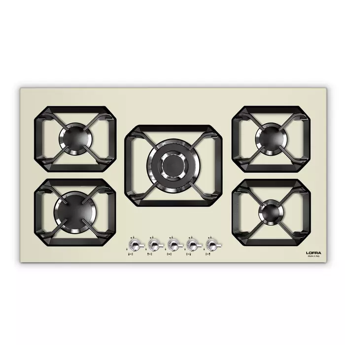 LOFRA | Gas hob | Dolcevita 90 | AVORIO | HRBI9A0/Chrome