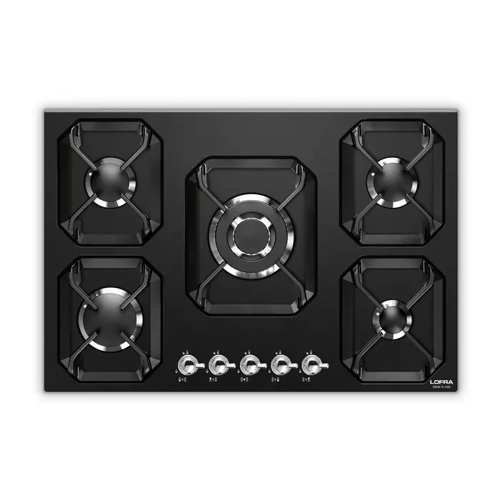 LOFRA | Gas hob | Dolcevita 75 | NERO MATT | HRNM7A0/Chrome