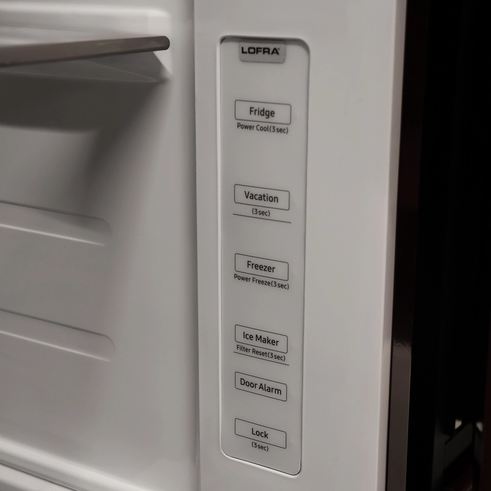 LOFRA | Fridge | DOLCEVITA SIDE BY SIDE | ACCIAIO SATINATO | GFRS917/Chrome