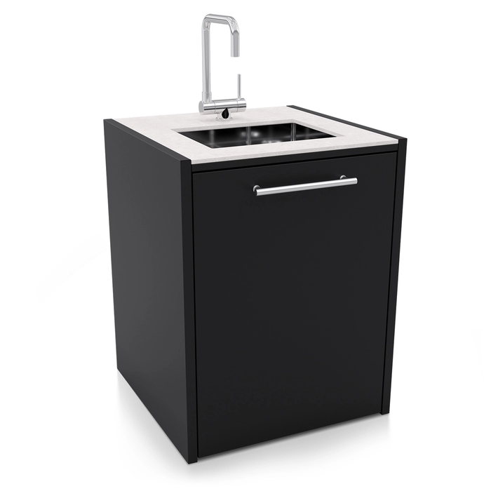 FONTANA | Kuchnia ogrodowa | Zlew | Neolit Pietra di Luna | Inox | ELYSIA