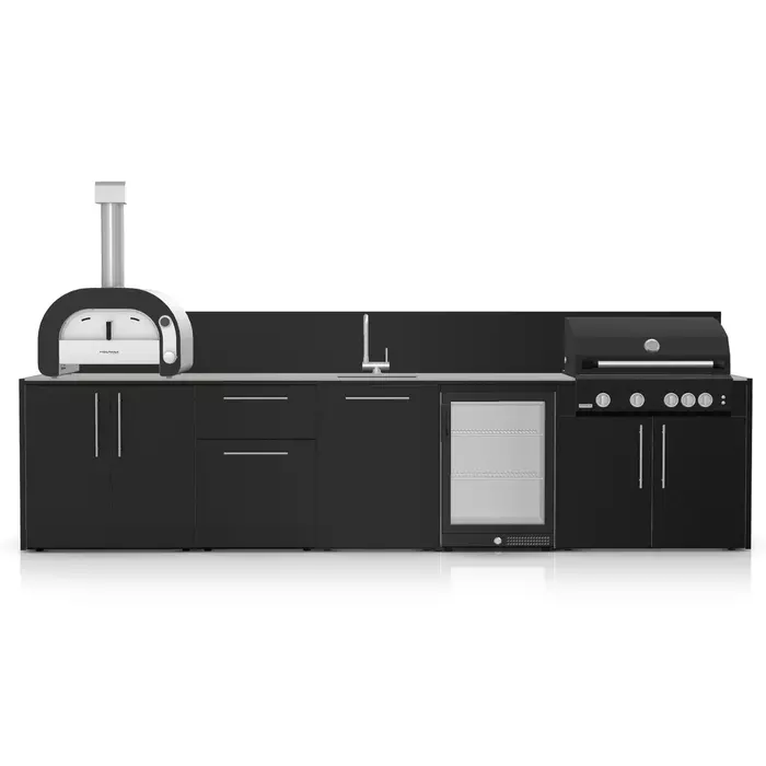 ZESTAW FONTANA | Kuchnia ogrodowa | Optima | Neolit Pietra di Luna | Inox | ELYSIA