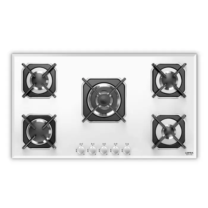 LOFRA | Gas hob | Marte 90 | VETRO BIANCO | HGB9E0