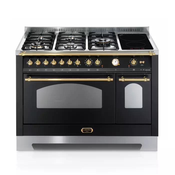 Kuchnia Gazowa z indukcją | DOLCEVITA 120 | NERO MATT | RNMD126MFT+E/2Ci2l | LOFRA