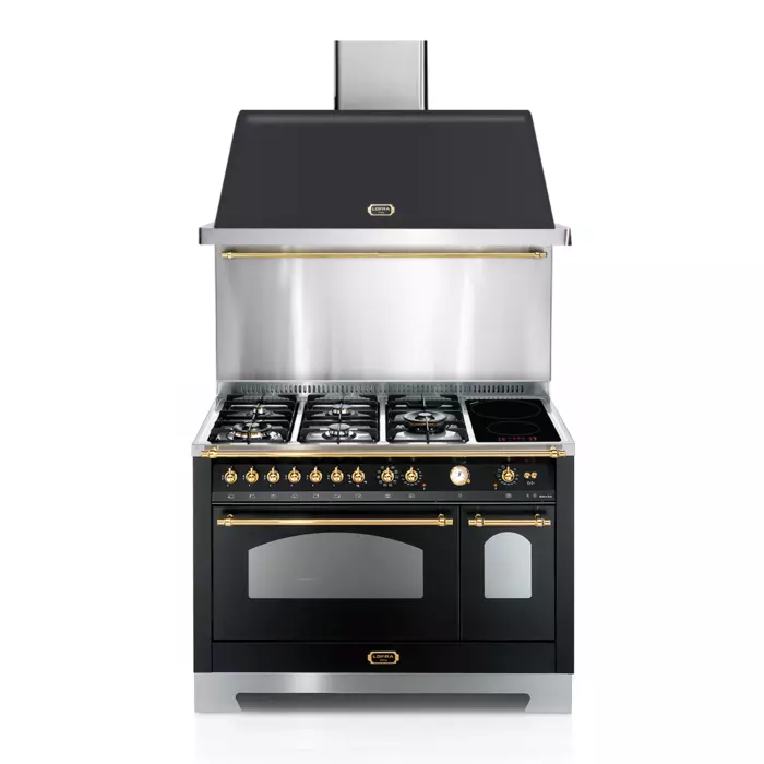 ZESTAW LOFRA | Kuchnia Gazowa z indukcją | DOLCEVITA 120 | NERO MATT | RNMD126MFT+E/2Ci2l/Z