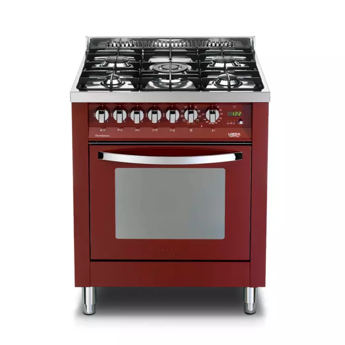 Kuchnia Gazowa | RAINBOW 70 | ROSSO BURGUNDY | PR76MFT/C | LOFRA