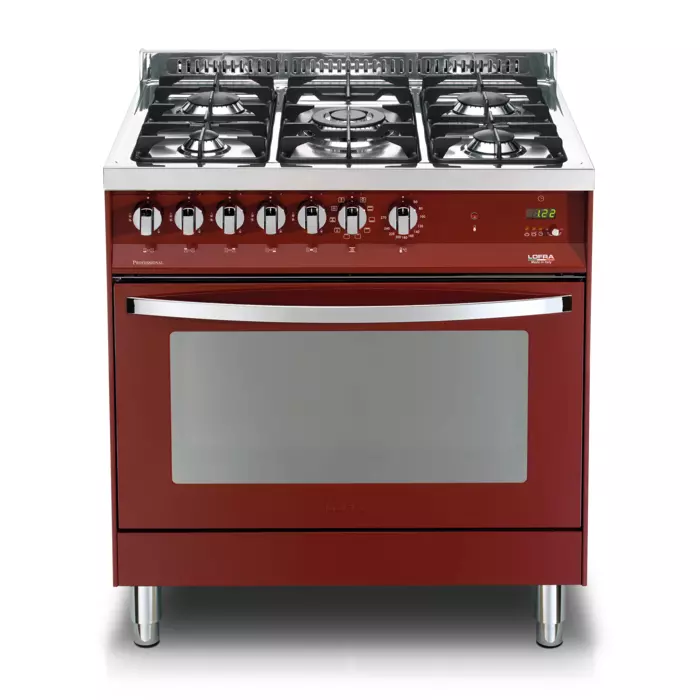 Kuchnia Gazowa | RAINBOW 80 | ROSSO BURGUNDY | PRG86MFT/C | LOFRA
