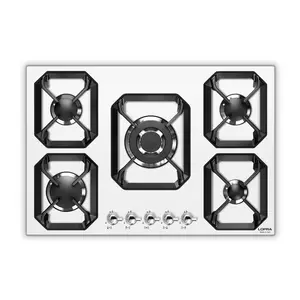 LOFRA | Gas hob | Dolcevita 75 | BIANCO PERLA | HRBP7A0/Chrome | LIMITED EDITION