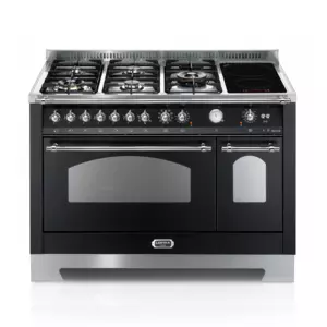 Gas Kitchen with Induction | DOLCEVITA 120 | NERO MATT | RNMD126MFT+E/2Ci2l/Chrome | LOFRA Gas Kitchen with Induction | DOLCEVITA 120 | NERO MATT | RNMD126MFT+E/2Ci2l/Chrome | LOFRA