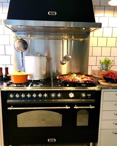 Kuchnia gazowa w stylu retro w kolorze NERO MATT